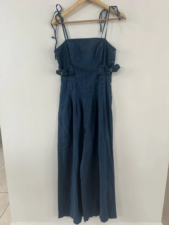 Free People Textured Black Smocked Waist Skirt - Picture 1 of 5